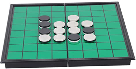 Othello Portable Folding Othello Game Reversi Strategy Board Game Green