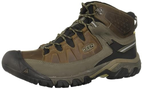 Keen Targhee Exp Mid WP klättringsskor för män, Brun bungee-sladd svart, 44.5 EU