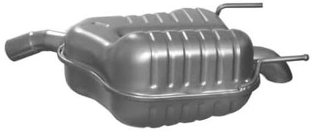VEGAZ OS-565 Endschalldämpfer Hinten Kompatibel mit OPEL Vectra C Limousine Z02 24421936 5852177 55180389