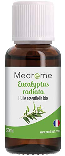 Huile Essentielle d'Eucalyptus Radié BIO | Eucalyptus Radiata | Distillée en FRANCE | Mearome | 30 ml | 100% Pure et Naturelle, HEBBD, HECT