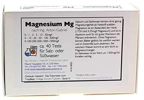 Wasserpantscher photometergenauer Wassertest für Magnesium