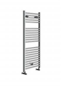 Fácula - Radiador Toallero DE Agua Ocean Cromado 1110x500mm | (NO Eléctrico) | 3 Soportes+purgador | Conexiones 3x1/2