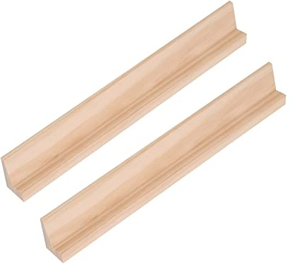 WedDecor Square Shaped Letter Tile 45cm Natural Wood Dominoes Rack Replacement Piece Holder Lightweight Mahjong Rack Alphabet Trays for Word Games, DIY Craft & Spelling Practice (Pack of 2) | Rack Replacement Piece Holder Lightweight Mahjong Rack Alphabet Trays for Word Games, DIY Craft & Spelling Practice