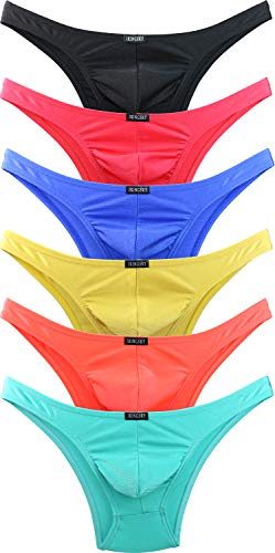 iKingsky Micro Slip Homme Taille Basse en Coupe Bikini sous-vêtements élasthanne pour Homme