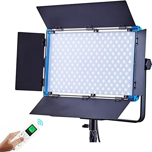 Yidoblo A-2200IIT - Pannello video a LED, ultra luminoso, bicolore, 100 W, 10 effetti di illuminazione, 3200 K-5500 K, alto CRI/TLCI 97, illuminazione professionale per studio fotografico, conferenza,