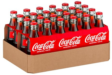 Coca-Cola Original Taste, Tutto il Gusto Originale di Coca-Cola in Bottiglia di Vetro 100% Riciclabile, Bevanda Analcolica - 24 Bottiglie da 200ml