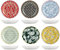 H&H Set 6 Piatti Fondi Colourful Assortiti Cm21