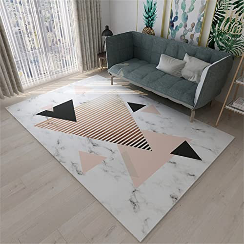 DJHWWD Carpet Living Room weiß tepiche Teppich Büro Wohnzimmer Modernes Minimalistisches Helles Luxusschlafzimmer 160x230cm Kinder Teppich Mädchen Teppich Bett