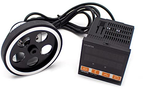 Jieotwice Contador digital de Longitudes, Fotocélula Inteligente, Contador digital Led, Contador de Códigos de Longitudes