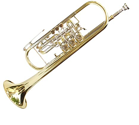 TSTS Standard-Trompeten-Instrument Dreiton-Flachschlüssel-Trompete B-Trompete Drehventil Mit DREI Knöpfen, Kein Geräusch Student Trompete