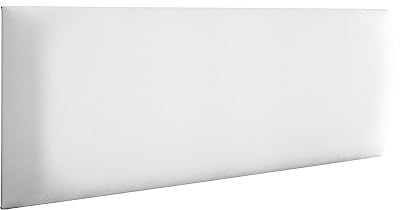 RAVIO Wandpaneele gepolstert | 3D Wandverkleidung mit Schaumstoff | Wandkissen als Kopfteil für Bett | Wanddekoration für Schlafzimmer, Kinderzimmer, Büro, Diele | (Soft 17 - Weiß, 30x15 cm)