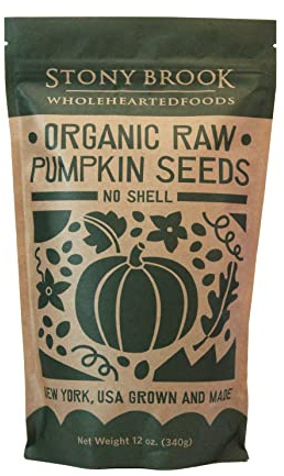 Stony Brook Organic Pumpkin Seeds - 12 oz raw unsalted US grown heirloom (2)