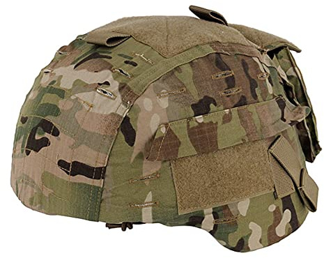 WarmHeartting Camouflage Taktisch Military Helm Abdeckung mit Gegengewichts Tasche für MICH2000 GEN2, Helm Airsoft Zubehör