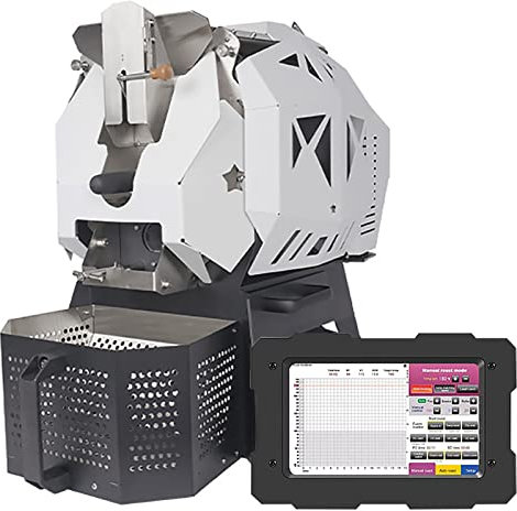 HYQNG Coffee Roaster Machine Commercial 400g/600g Coffee Bean Roaster Machine, Electric Coffee Bean Roasting Machine with Automatic Chaff Collector Quick Response Ror Data Real-Time Recorded Curve