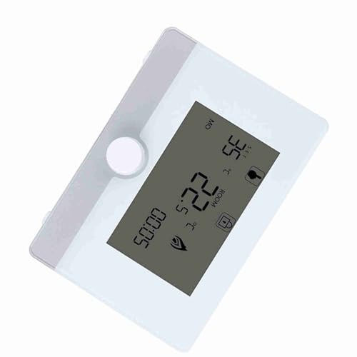 Tbest Termostato Caldaia Hermann Saunier Duval, Termostato Programable Controlador de Temperatura para de Calefacción de Caldera Suspendido en la Pared Negro (White)