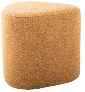 Leitmotiv [DL] Pouf Ada Organic bouclé Ochre Yellow -