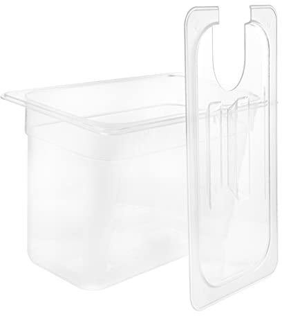 Mikinona Récipient Pour Mijoteuse 6 l Perforé Plastique Résistant Cuisson Lente Contrôle Évaporation Cuisson Sous Vide Domestique Bac De Rangement Pratique