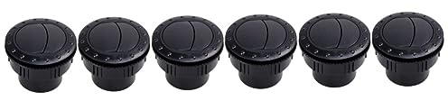 TOKIDNY 3 Sätze 60 Mm Rund Auto Air Outlet Vent Rv Belüftung Universal Fitment Easy Install Material Schwarz 2 Stück * 3