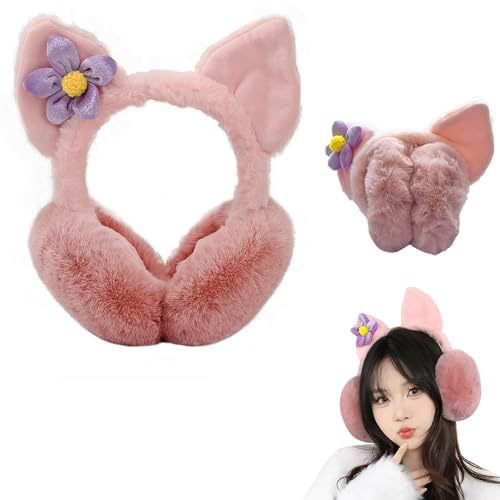 syiyunran plüsch ohrenschützer für den winter - rosa 1pc outdoor bequem ohrwärmer teenager mädchen stylische ohrbedeckungen wintermode modestücke warme accessoires frauen kinder