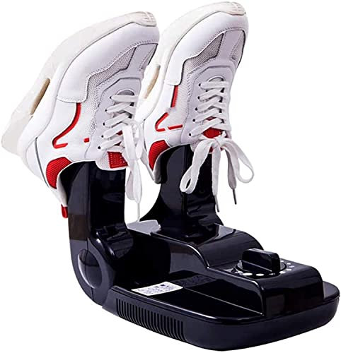 MRKU Secador de Zapatos eléctrico, Calentador de Botas, ambientador de Zapatos, Calentador de Calzado portátil, ozono con Controles Digitales, función de Temporizador para Calcetines