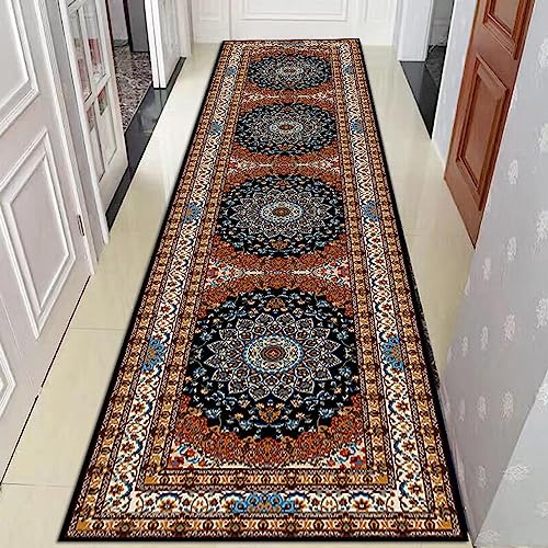 AZMANI Tappeto, Tappeto per corridoio Stretto per Scale da Cucina, con Supporto Antiscivolo, Tappeto Lavabile Antiscivolo,0.8m x 2m