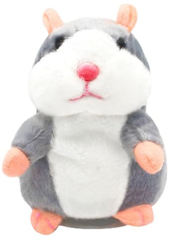 POHOVE Talking Hamster Toy,Electronic Record Toy Repeat What You Say Plush Toy, Interactive Toy,Talking Hamster Plush Toy Stuffed Toys for Girls Boys Christmas Birthday Gift