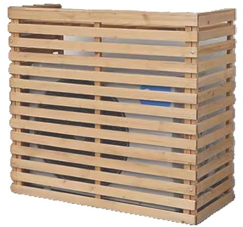 Holz-Klimaanlagenabdeckung, Pflanzenspeicherschutz, Sichtschutzzaun zum Verstecken von Wechselstromgeräten