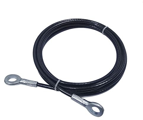 Generico 1m-8m Cavo Acciaio Dispositivo Fitness con Occhielli, Fune Corda Palestra Filo Acciaio Attrezzature Palestra in Casa Multifunzione Accessori Fai da Te(2m)