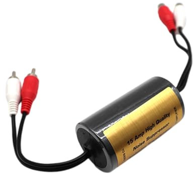 QIIIMSLSS Geräuschfilter-Eliminatoren, Bodenschleifen-Isolator für Stereo-Heimkino, Autoradio-Player