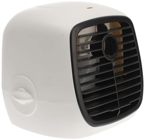 Cabilock aire acondicionado portátil ventilador enfriador portátil recargable mini aire acondicionado usb personal enfriador de aire de escritorio fanático de la casa AbS