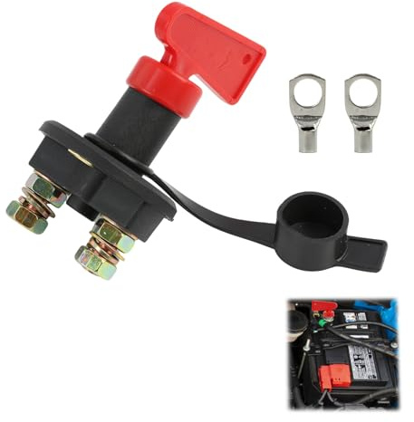Batteria Principale Interruttore, Interruttora di Disconnessione Batteria 12V 150A, Staccabatteria Isolatore con Chiavi per Auto, Barca, Camion, Interruttore Principale Resistente alle