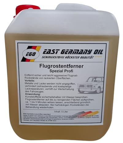 East Germany Oil Flugrostentferner, Spezialreiniger für Lackierte Oberflächen, 5 Liter Kanister