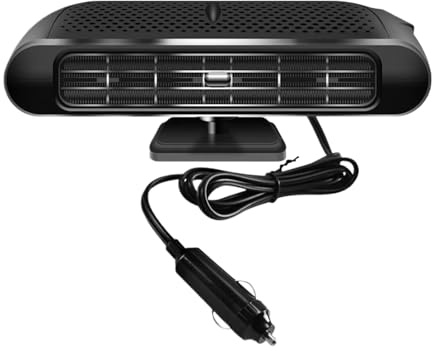 Car Heater | 12V/24V Windscreen Defogger Defroster | Electric Fan Rechargeable for Truck SUV Auto Sedans Windscreen Dashboard Indoor Room Winter Road Trip Camping