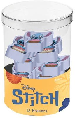 Disney Lilo und Stitch Mix-Würfel mit 12 Radiergummis, Violett