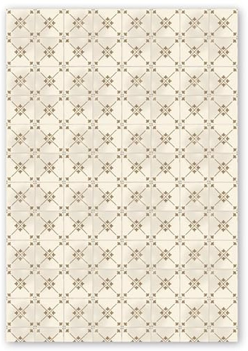 Panorama Tapis Vinyle du Sol Cuisine Salle de Bain - Modèle Altea Beige 160x230 cm - Différentes Tailles