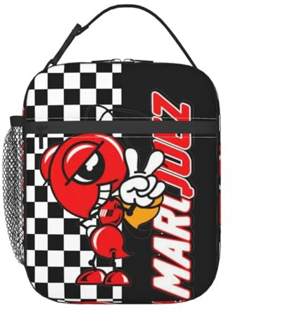 Custom Motorcycle Racing Marquezes Lunch Bag for Thermal Cooler Insulated Bento Box Beach Camping Travel Resuable Tote Bags