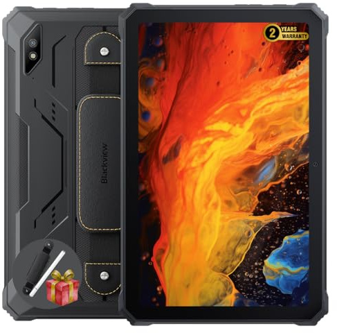 Blackview Active 8 Pro | 10,36 2.4K | 24GB RAM + 256GB (1TB) | Nero | Tablet Rugged | FHD+ IPS | Helio G99 | 22000mAh | Android 15 | IP68 IP69K | Dual SIM | 4G | NFC | GPS | con Stylus