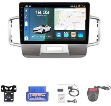 Autoradio Android 12 10 Pouces pour Honda Freed (2008-2016), Format 2 DIN, multimédia avec CarPlay sans Fil, Android Auto, GPS, Bluetooth 5.0, Commandes au Volant, DVR, Radio FM/AM/RDS/Dab.