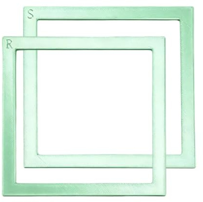 Gem Art Positionierungsrahmen 2-Teilig 3D-Gedruckt Leicht Präzise