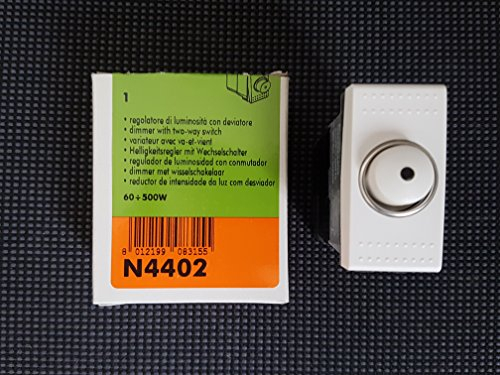 BTICINO N4402 LIGHT dimmer variatore regolatore luminosità 500W con deviatore