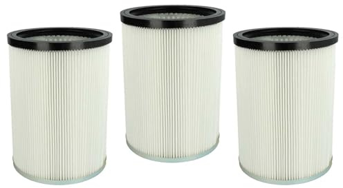 vhbw 3x filtro a pieghe piatte compatibile con Kärcher NT 70/2 Professional *EU, NT 70/2 Tc, NT 70/2 Me Tc *EU, NT 70/2 Tc *EU aspiratore - bianco