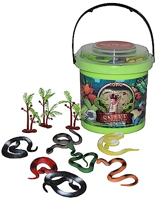 Wild Republic Adventure Bucket Mini Schlange, Geschenk für Kinder, Sandspielzeug mit Spielzeugfiguren, Sensorisches Spielzeug