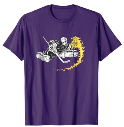 Ice Hockey Goalie Hot Glove on Fire SAVE! T-Shirt
