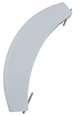 Lichtblau Türgriff mit Achsen 266751 in weiß passend für Bosch 00266751 I Griff aus Kunststoff für Waschmaschinen & Waschtrockner I Ersatzteile Bosch Siemens Neff Constructa Balay
