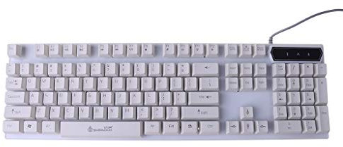 Sidougeri - Tastiera da gioco con illuminazione a LED, tastiera meccanica per computer portatile, accessori per gaming