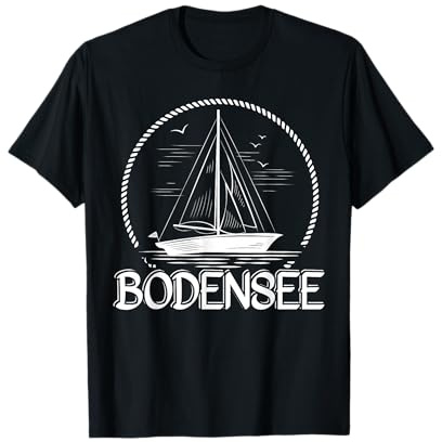 Sommer Urlaub See Seeurlaub Segelboot Bodensee Segler Segeln T-Shirt