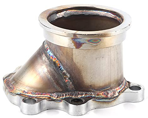 Tubo Turbo Down, Adattatore 5 Bulloni 2,5 Pollici Flangia Turbo Downpipe Flangia Adattatore in Acciaio Inossidabile Flangia Adattatore Turbo Downpipe V-Band Adatta per Alloggiamenti Turbina GT25 GT28