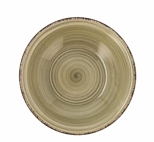 Quid Plato Hondo Natura Vita Cerámica Verde (ø 21,5 cm) (12 Unidades)