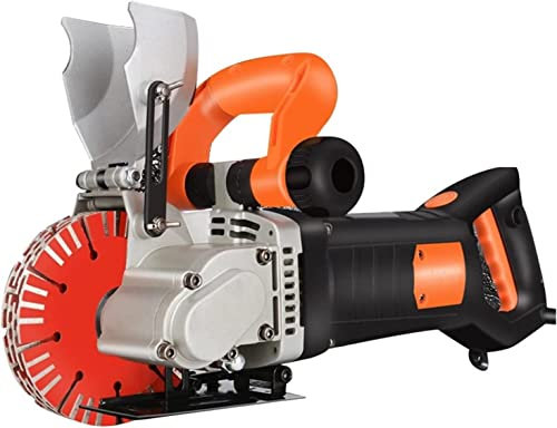 Wall Chaser Cutting Machine 4800W Wall slotting machine Electric Wall Chaser Groove Slot Cutting Machine Steel Concrete Cutting Machine For Brick Wall (Color : 125mm 4000w)