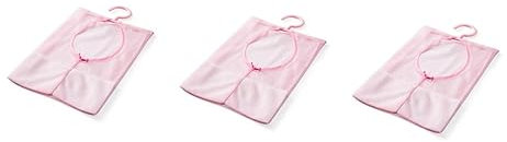 Cabilock 3pcs Hanging Mesh Shower Bag over Door Storage Rack Travel Toiletry Bag Soap Net Clothesline for Bathroom